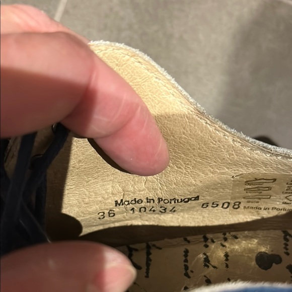 Blue Leather Mary Jane Shoes with Lace-Up Design and Rubber Sole - Picture 13 of 16